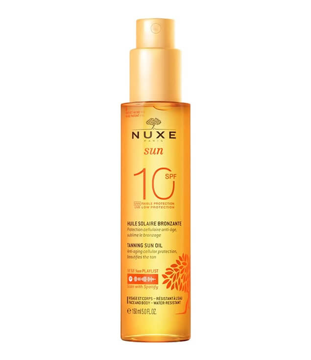 NUXE | SUN TANNING SUN OIL LOW PROTECTION SPF10 FACE AND BODY
